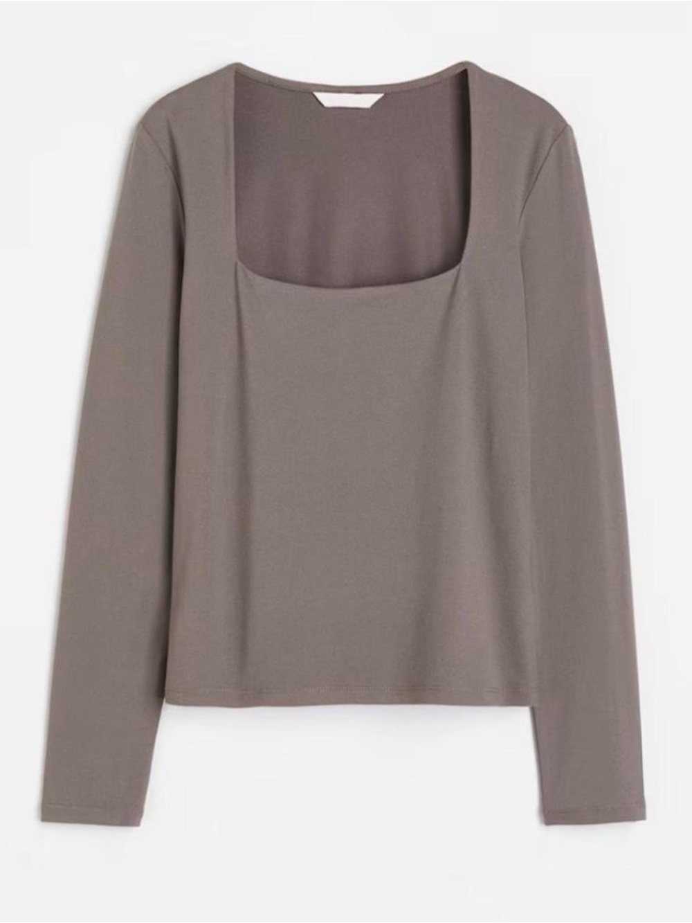 NWT H&M gray long sleeve blouse